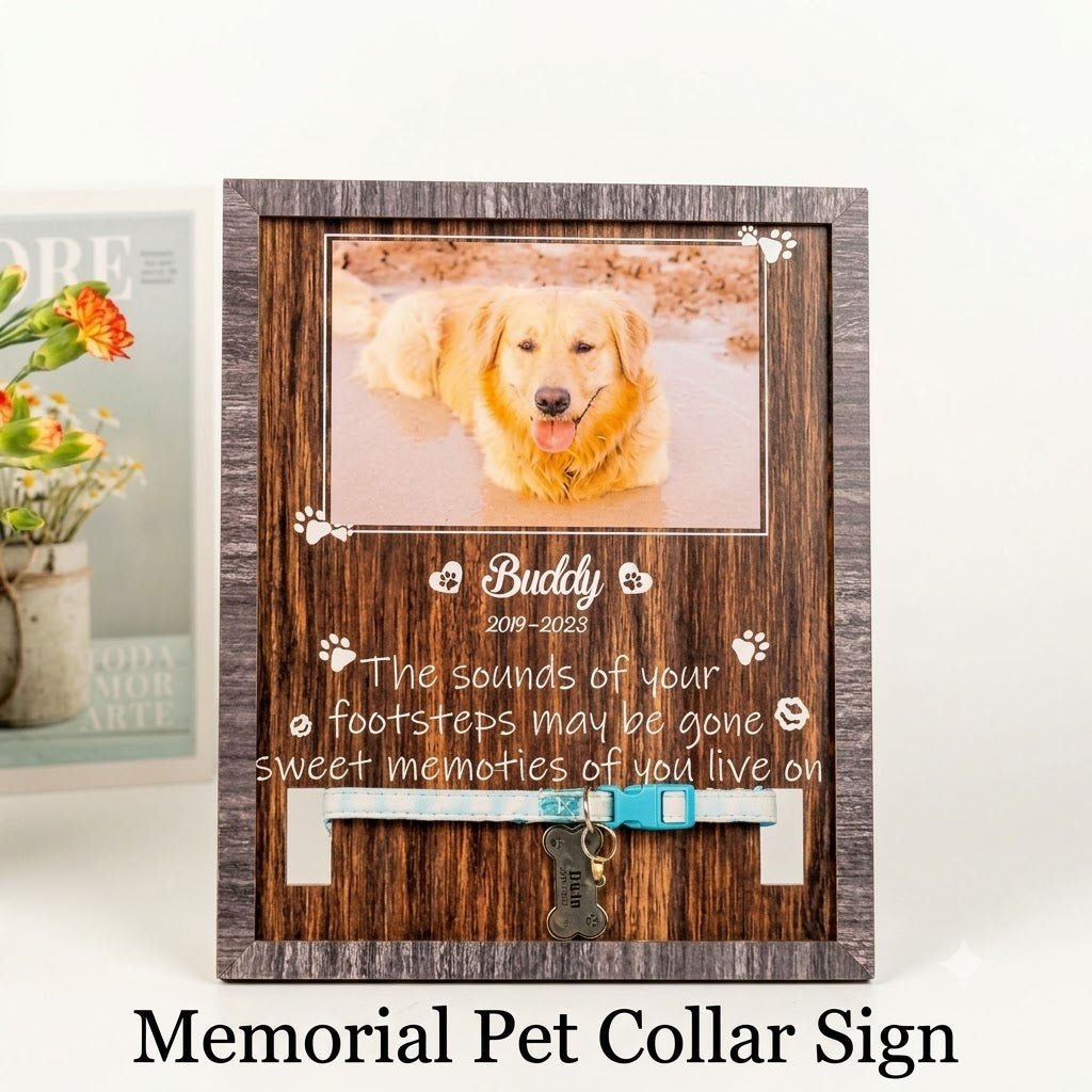 Memorial Pet Collar Sign
