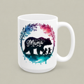 Personalized Mama Bear Mug – Custom Name Woodland Family Coffee Cup