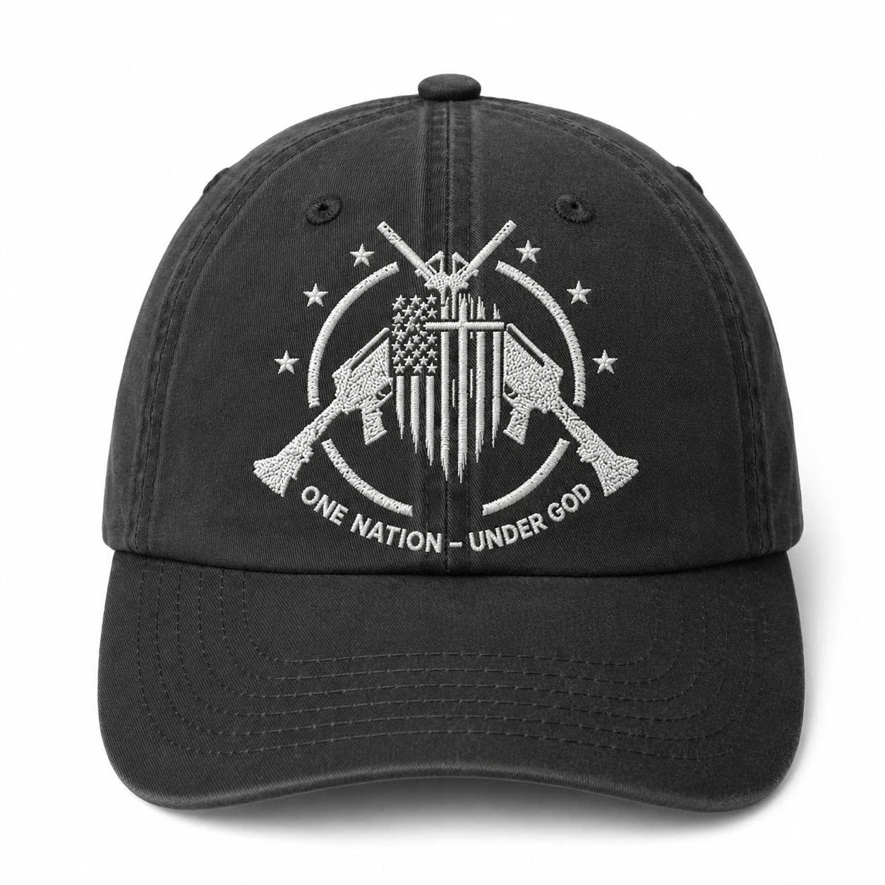 Gulf War Veteran Embroidered Cap – Patriotic Bald Eagle Military Veteran Hat