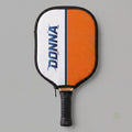 Custom Pickleball Paddle Cover – Personalized Neoprene Protective Case | White & Orange Honeycomb Design