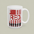 Remember Everyone Deployed Mug – Patriotic RED Friday Coffee Cup