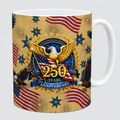250 Years Anniversary Mug – Patriotic Eagle & American Flag Coffee Mug 🇺🇸🦅