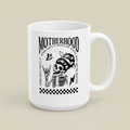 Motherhood Rocks Skull Mug – Funny Mom Gift | Cool Mom Coffee Mug 🎸🖤