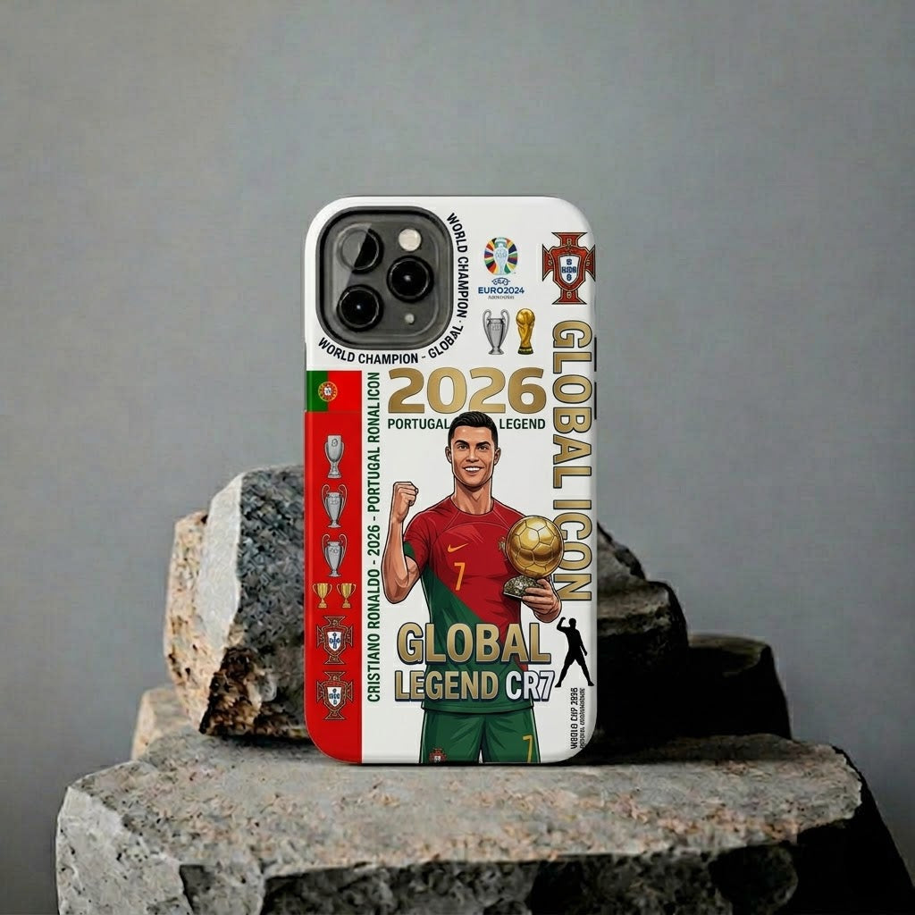 Cristiano Ronaldo Global Legend CR7 iPhone Case – Portugal Football Icon Cover 🇵🇹⚽