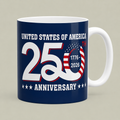 USA 250th Anniversary Mug – Patriotic America 1776–2026 Coffee Mug 🇺🇸☕
