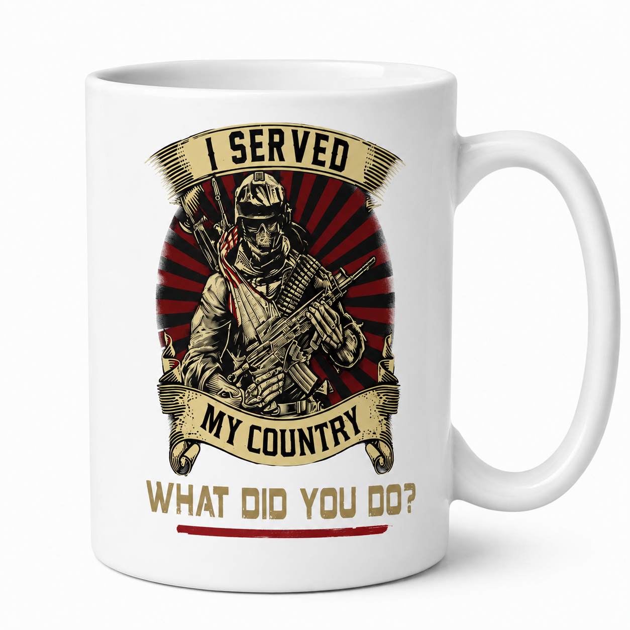 I Served My Country What Did You Do Mug – Veteran Military Coffee Mug Gift