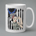 Personalized Female Air Force Veteran Mug – Custom Name Military Coffee Mug Gift