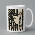 Personalized Army Veteran Mom Mug – Custom Name Military Family Coffee Mug 🇺🇸❤️