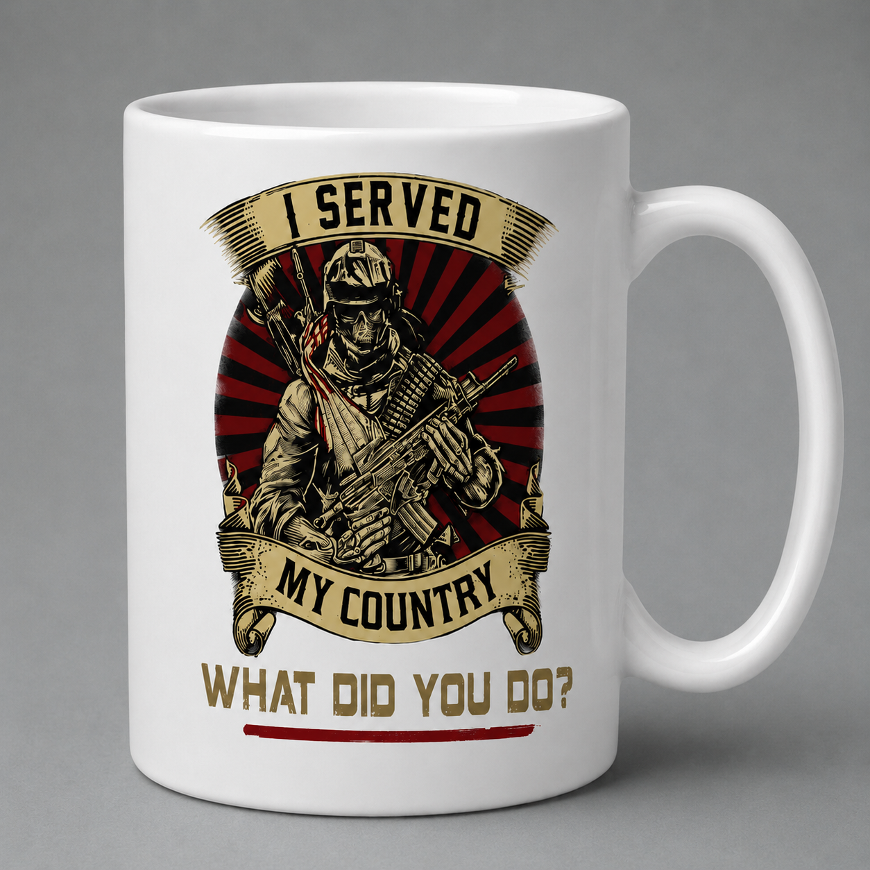 I Served My Country What Did You Do Mug – Veteran Military Coffee Mug Gift