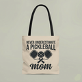 Pickleball Mom Canvas Tote