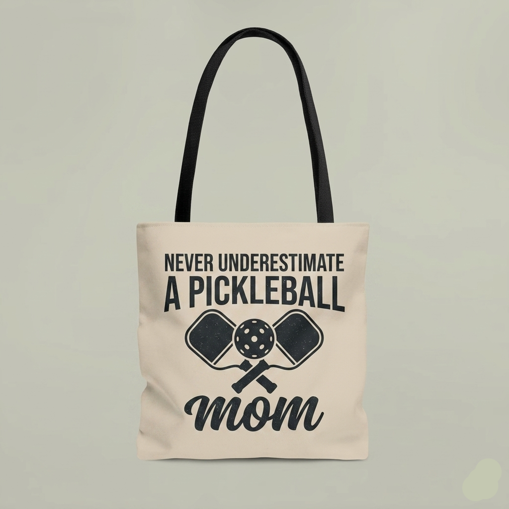 Pickleball Mom Canvas Tote
