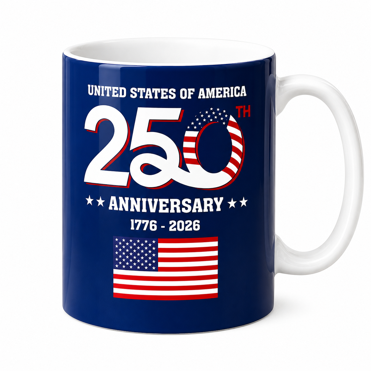 USA 250th Anniversary Mug – Patriotic American Coffee Cup (1776–2026)