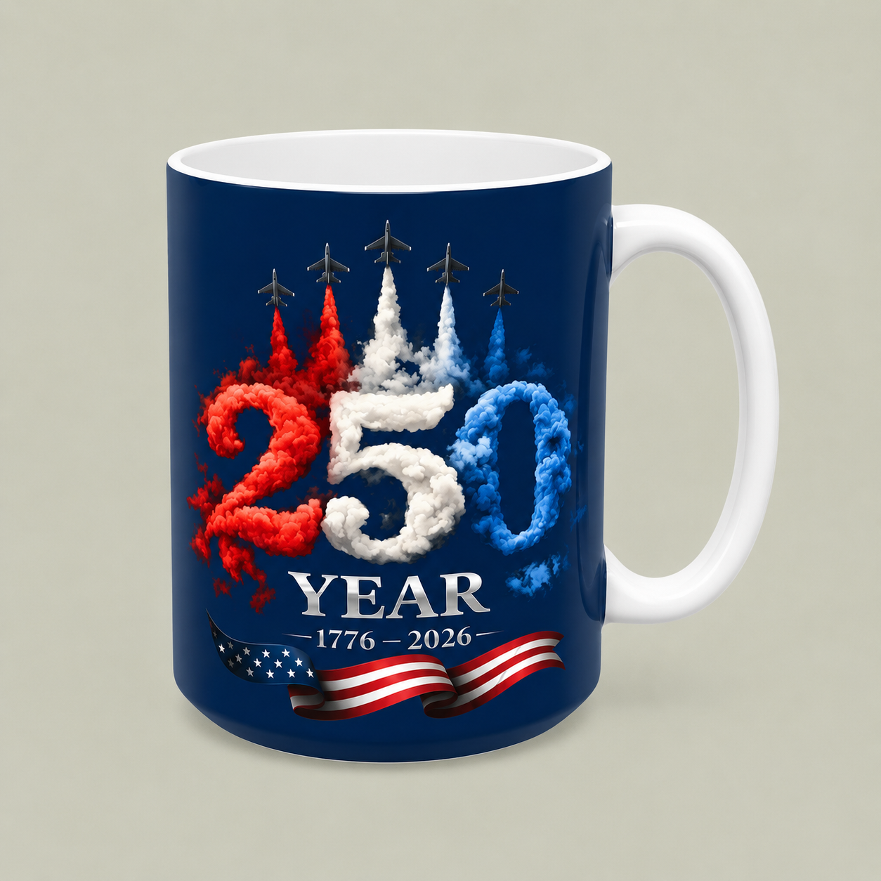 250 Year Anniversary USA Mug – 1776–2026 Patriotic Coffee Mug 🇺🇸☕