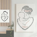 Thank You Mom Word Art Canvas