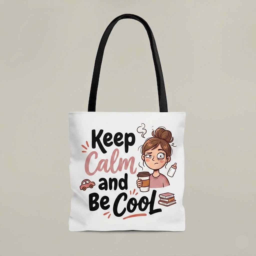 Keep Calm Mom Life Tote Bag
