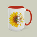 Sunflower Quote Coffee Mug – “Be a Sunflower” Inspirational Mug