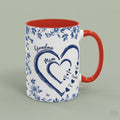 Custom Grandma Mom Heart Mug – Personalized Family Names Gift | Mother’s Day, Grandma Gift 🎁💙