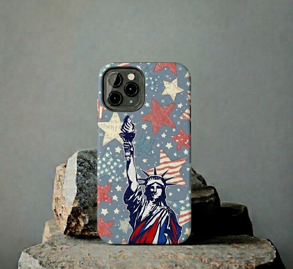 Statue of Liberty Patriotic iPhone Case – USA Freedom Phone Cover